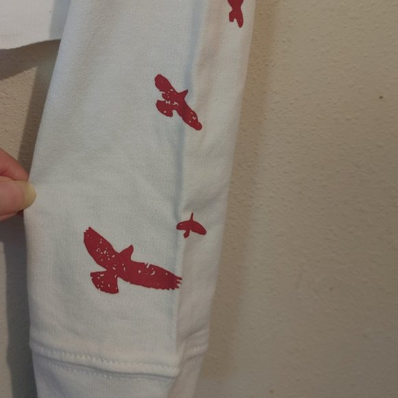 Girl Rising Crop Graphic Long Sleeve T-Shirt White - Picture 5 of 5